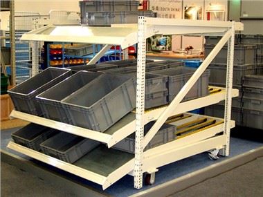 Flow Through Racking System