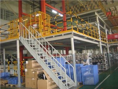warehouse storage steel metal mezzanine floor Steel Platform System